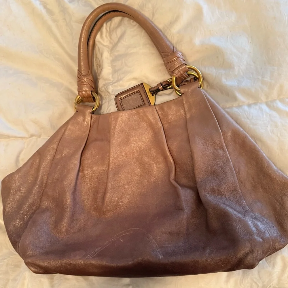 Prada Brown Ombré Shoulder Bag - Picture 3 of 16